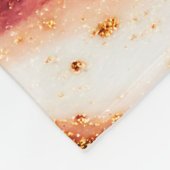 Luxe kunst in oostelijke stijl. Goudzwijn Fleece Deken (Hoek)