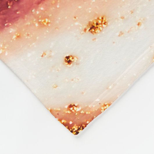 Luxe kunst in oostelijke stijl. Goudzwijn Fleece Deken (Hoek)