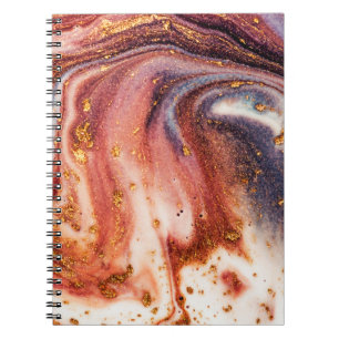 Luxe kunst in oostelijke stijl. Goudzwijn Notitieboek