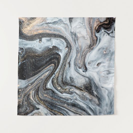 Luxe kunst in oostelijke stijl. Goudzwijn Wandkleed (Voorkant (horizontaal))