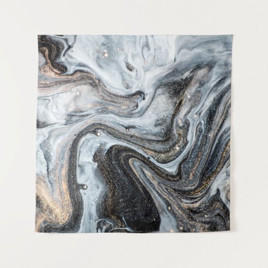 Luxe kunst in oostelijke stijl. Goudzwijn Wandkleed (Voorkant)