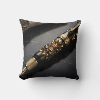 Luxe Kussen met Fonteinpen Kunst