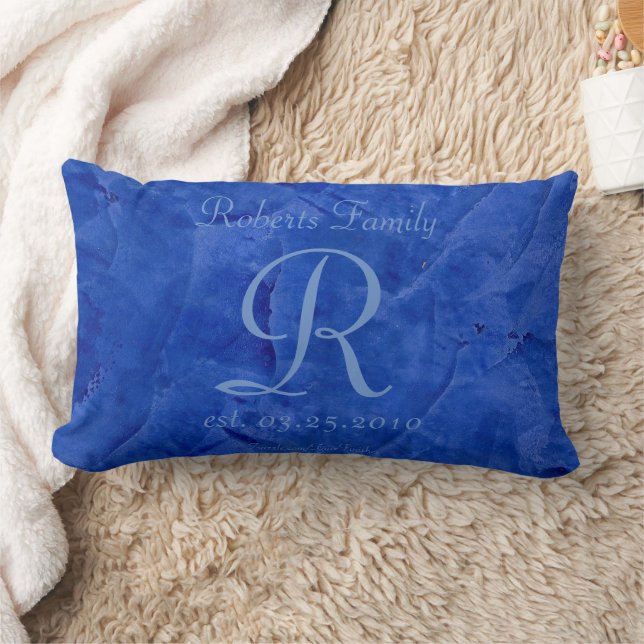 Luxe kussen met op maat gemaakte monogram (Deken)