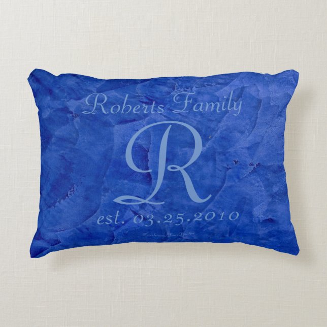 Luxe kussen met op maat gemaakte monogram (Voorkant)