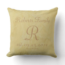 Luxe kussensloop met eigen monogram