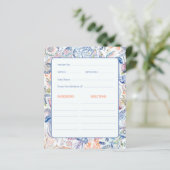 Luxe Kust Chinoiserie Zeeschelp Bruiloftsrecept (Staand voorkant)