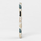 Luxe Kust Schelp Blauw Koraal Perzik Patroon Case-Mate iPhone Case (Achterkant/rechts)