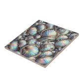 Luxe Kustdecoratie | Diamanten en Schelpen Tegeltje (Zijkant)