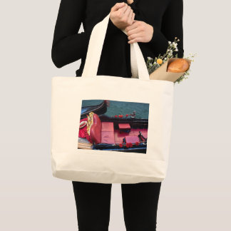 Luxe kustgondel in Venetië Grote Tote Bag