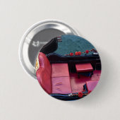 Luxe kustgondel in Venetië Ronde Button 5,7 Cm (Voorkant /achterkant)