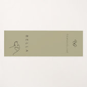 Luxe Labrador yogamat | Persoonlijke naam (Voorkant (horizontaal))