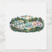 Luxe Landschappen T-Shirt Wijn Etiket (Enkel label)