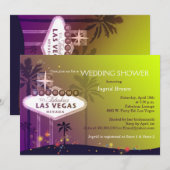 Luxe Las Vegas Strip Vrijgezellenfeest Kaart (Voorkant / Achterkant)