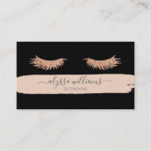Luxe Lash Services Modern Elegant Waterverf Visitekaartje (Voorkant)