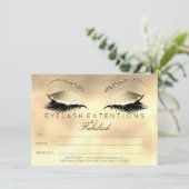 Luxe Lashes Extension Makeup Certificate Gift (Staand voorkant)