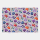 Luxe lavendel damesportemonnee inpakpapier (Voorkant 2)