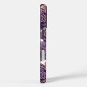 Luxe Lavendel Glitter Flowers iPhone 16 Hoesje (Achterkant / Rechts)