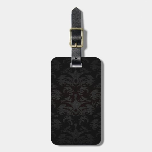 luxe leder ziet er uit bagagelabel (Voorkant verticaal)