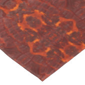 Luxe lederen getextureerd goudbruin patroon tafelkleed (Gekanteld)