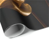 Luxe lederen knopstoel textuur cadeaupapier (Rol Hoek)