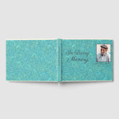 Luxe lederen-look-liefhebbend geheugen Fotogastboe Gastenboek (Volledig)