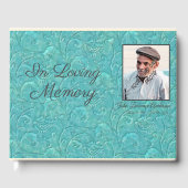 Luxe lederen-look-liefhebbend geheugen Fotogastboe Gastenboek (Voorkant)