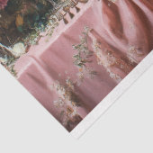 Luxe Leeuw Banket Roze Bloemen Tafel Tissuepapier (Detail)