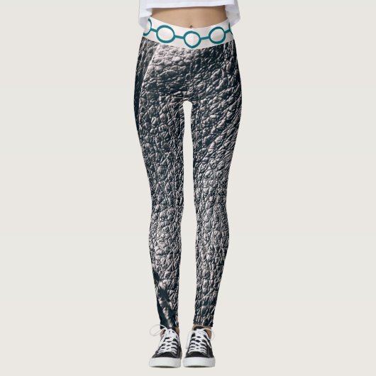 Luxe Leggings van kettingleer (Voorkant)