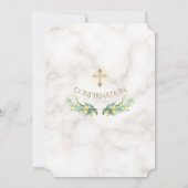 Luxe Lemon Branches Gold Cross-bevestiging Kaart (Achterkant)