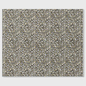 LUXE LEOPARD DIERLIJKE BIRTHDAAG WEDINGWRAP CADEAUPAPIER (Vlak)