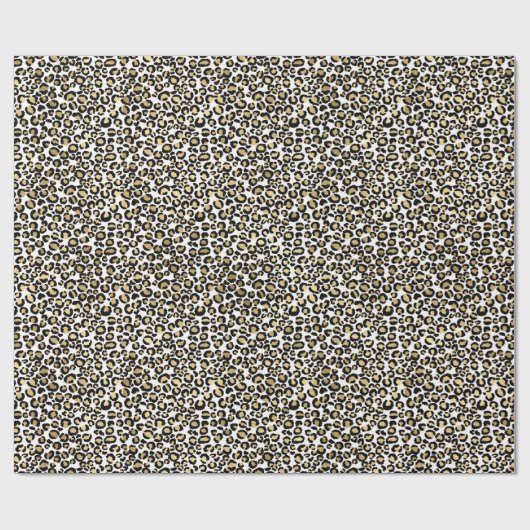 LUXE LEOPARD DIERLIJKE BIRTHDAAG WEDINGWRAP CADEAUPAPIER (Vlak)