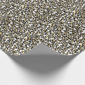 LUXE LEOPARD DIERLIJKE BIRTHDAAG WEDINGWRAP CADEAUPAPIER (Hoek)