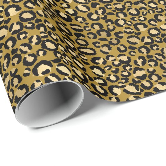 LUXE LEOPARD GOLD WRAPPING PAPIER GIFT WRAP (Rol Hoek)