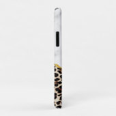 Luxe leopard Interior Marble Stone Glitter Beach Case-Mate iPhone Case (Achterkant/rechts)