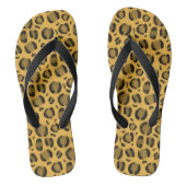 Luxe leopard-printer teenslippers (Voetbed)