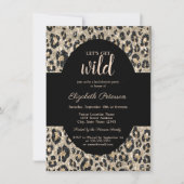 Luxe Let's Get Wild Glitter Leopard Print Kaart (Voorkant)