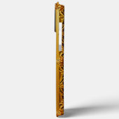 Luxe letter M in sierlijke gouden lijst Case-Mate iPhone Case (Achterkant / Links)