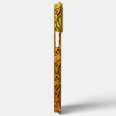 Luxe letter M in sierlijke gouden lijst Case-Mate iPhone Case (Achterkant / Rechts)