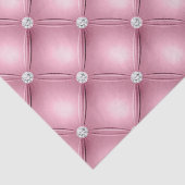 Luxe Licht Roze Diamant Gestoffeerd Patroon Tissuepapier (Detail)