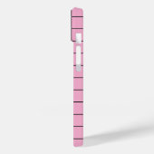 Luxe Licht Roze Hoesje met Aangepaste Naam. (Achterkant / Links)