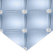 Luxe Lichtblauw Diamant Gestoffeerd Patroon Korte Tafelloper (Hoek)