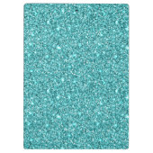 Luxe Lichtblauwe Glitter voeg jouw naam toe Klembord (Achterkant)