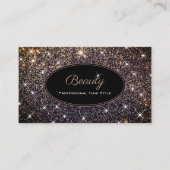 Luxe, lichte goudglitter Beauty Hair-stijl Visitekaartje (Voorkant)