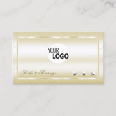 Luxe lichte gulden met diamanten en Logo Luxurous Visitekaartje (Voorkant)