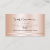 Luxe lichte Roos Gold Style Eenvoudig en Decent Visitekaartje (Achterkant)