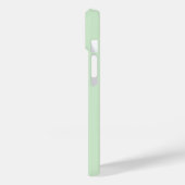 Luxe lichtgroene telefoonhoes met aangepaste naam. Case-Mate iPhone case (Achterkant / Links)