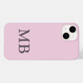 Luxe lichtroze telefoonhoesje met aangepaste naam. Case-Mate iPhone case (Achterkant (horizontaal))