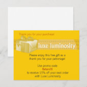 Luxe lichtsterkte briefkaart (Voorkant / Achterkant)