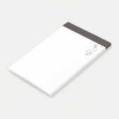 Luxe Lijn Kunst Konijn Kinderen Gepersonaliseerde  Post-it® Notes (Schuin)