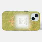 Luxe limoengroene gouden bij krans raster Bijbelte Case-Mate iPhone Case (Achterkant (horizontaal))